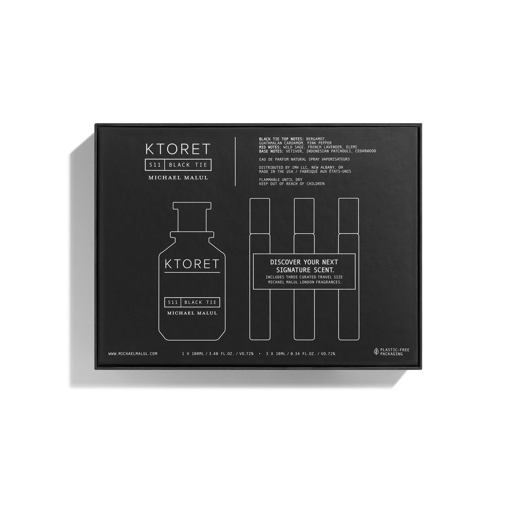 Michael Malul 511 Black Tie Gift Set – Eau de Parfum, 100ml + 10ml Travel Size