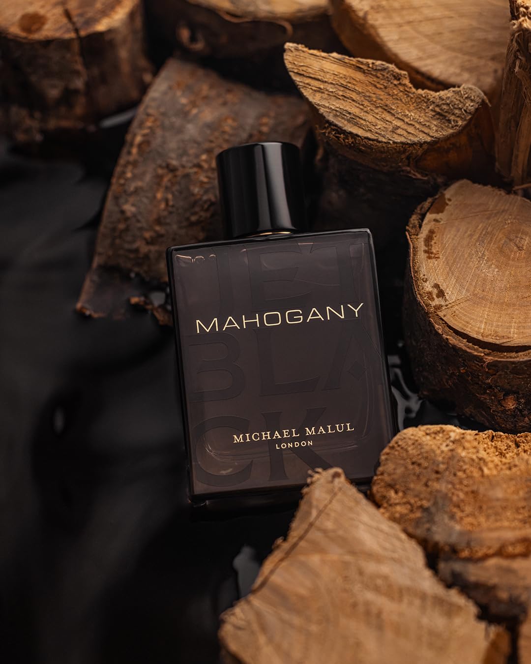 Michael Malul Jet Black Mahogany Eau de Parfum for Men – 100 ml / 3.4 oz