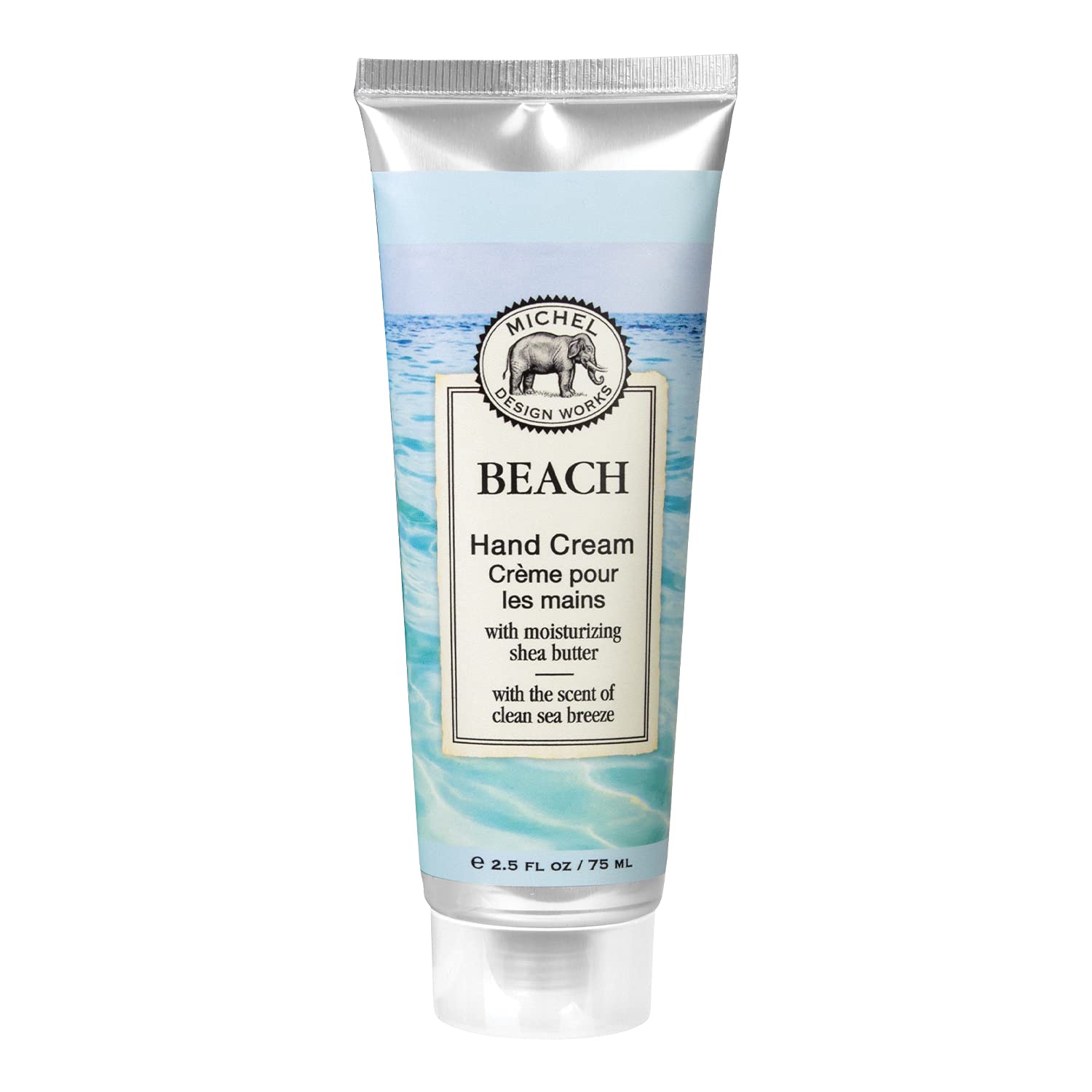 Michel Design Works Large Hand Cream, Beach – 2.5 fl oz, Made in England