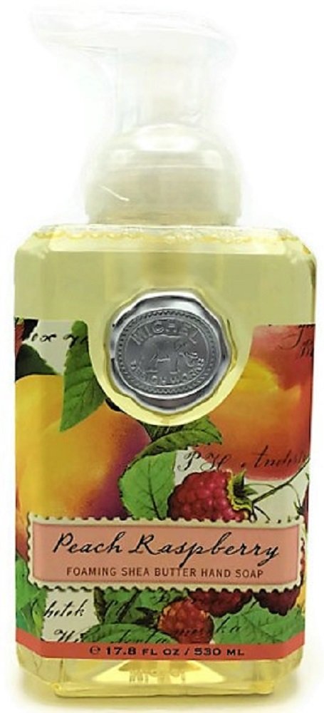 Michel Design Works Peach Raspberry Foaming Shea Butter Hand Soap - 17.8 Fl Oz