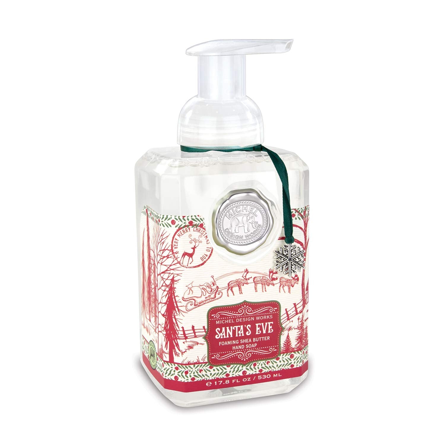 Michel Design Works Santa's Eve Scented Foaming Hand Soap – Pine, Raspberry & Cedarwood