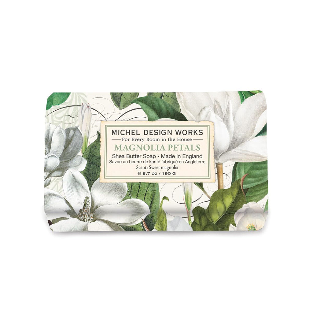 Michel Design Works Soap Bar Magnolia Petals – Triple-Milled, 6.7 oz