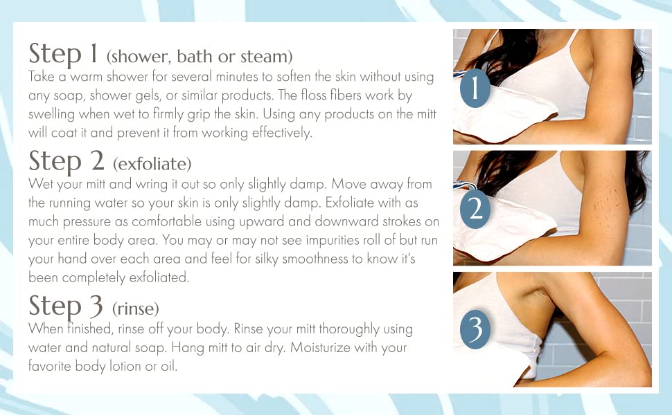 MicrodermaMitt Original Deep Exfoliating Mitt for Body | Premium Turkish Kessa Glove
