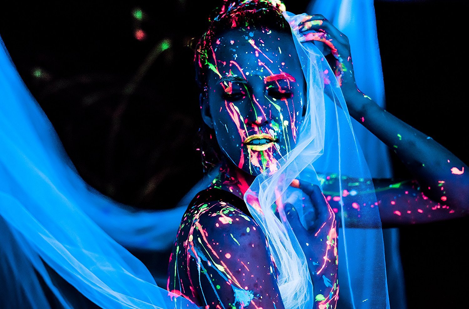 Midnight Glo UV Neon Face & Body Paint – 8 Color 2oz Set