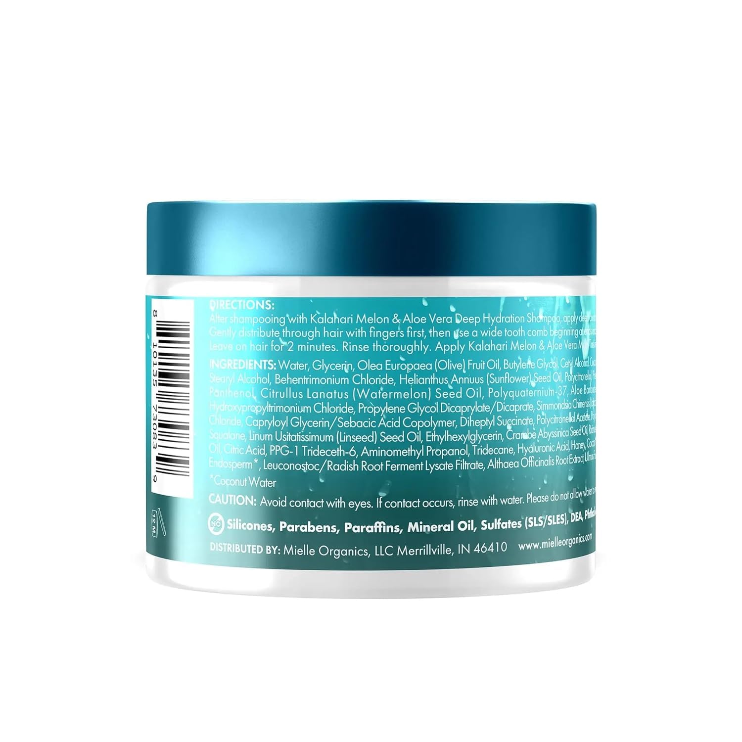 Mielle Organics 2-Minute Deep Conditioner — Kalahari Melon & Aloe for Dry, Curly Hair | 12 oz