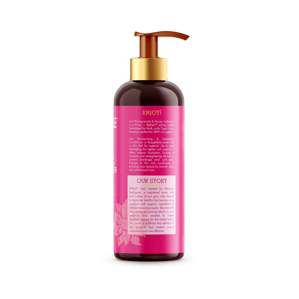 Mielle Organics Pomegranate and Honey Detangling Conditioner for Curly Hair (32 oz) – Deep Moisture and Strength