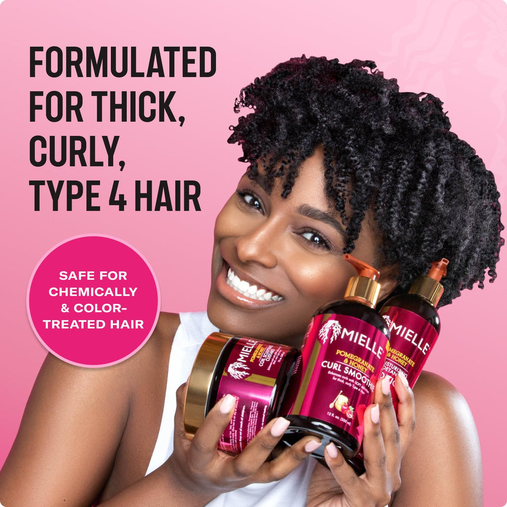 Mielle Organics Pomegranate and Honey Detangling Conditioner for Curly Hair (32 oz) – Deep Moisture and Strength