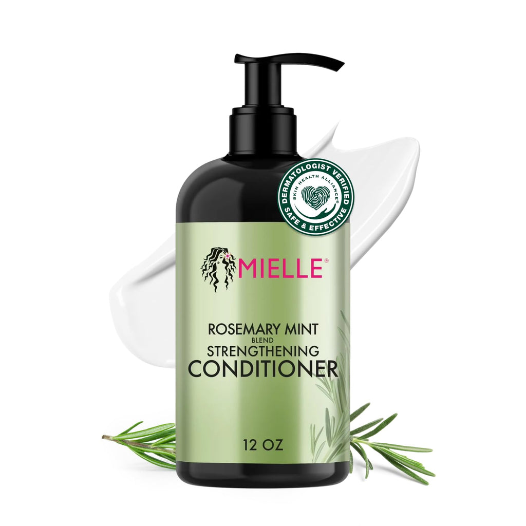 Mielle Organics Rosemary Mint Strengthening Hair Conditioner – Biotin, Detangling & Hydration (12 oz)