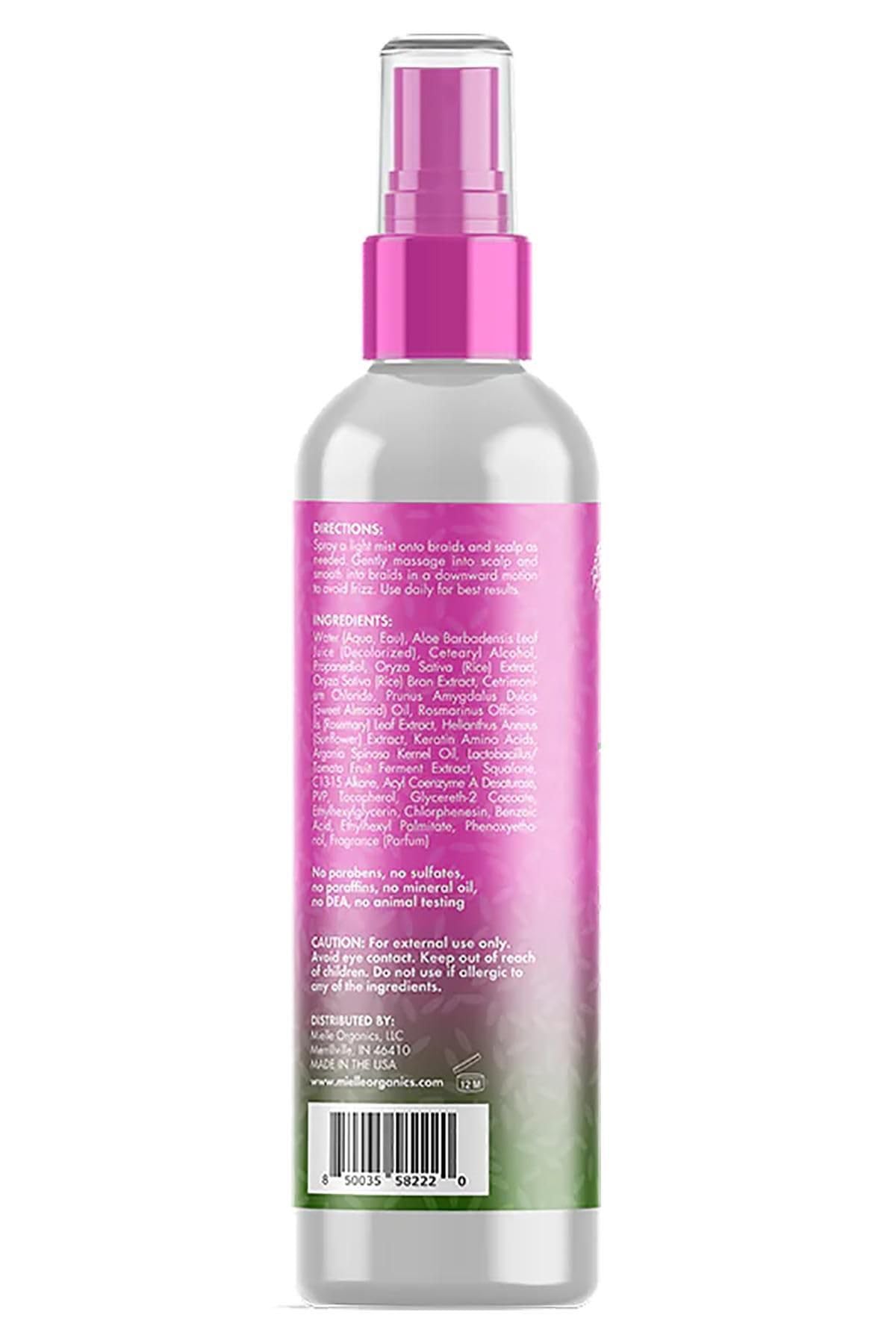 Mielle Rice Water & Aloe Vera Blend Braid & Scalp Moisturizer – 8 Fl Oz (Pack of 2)