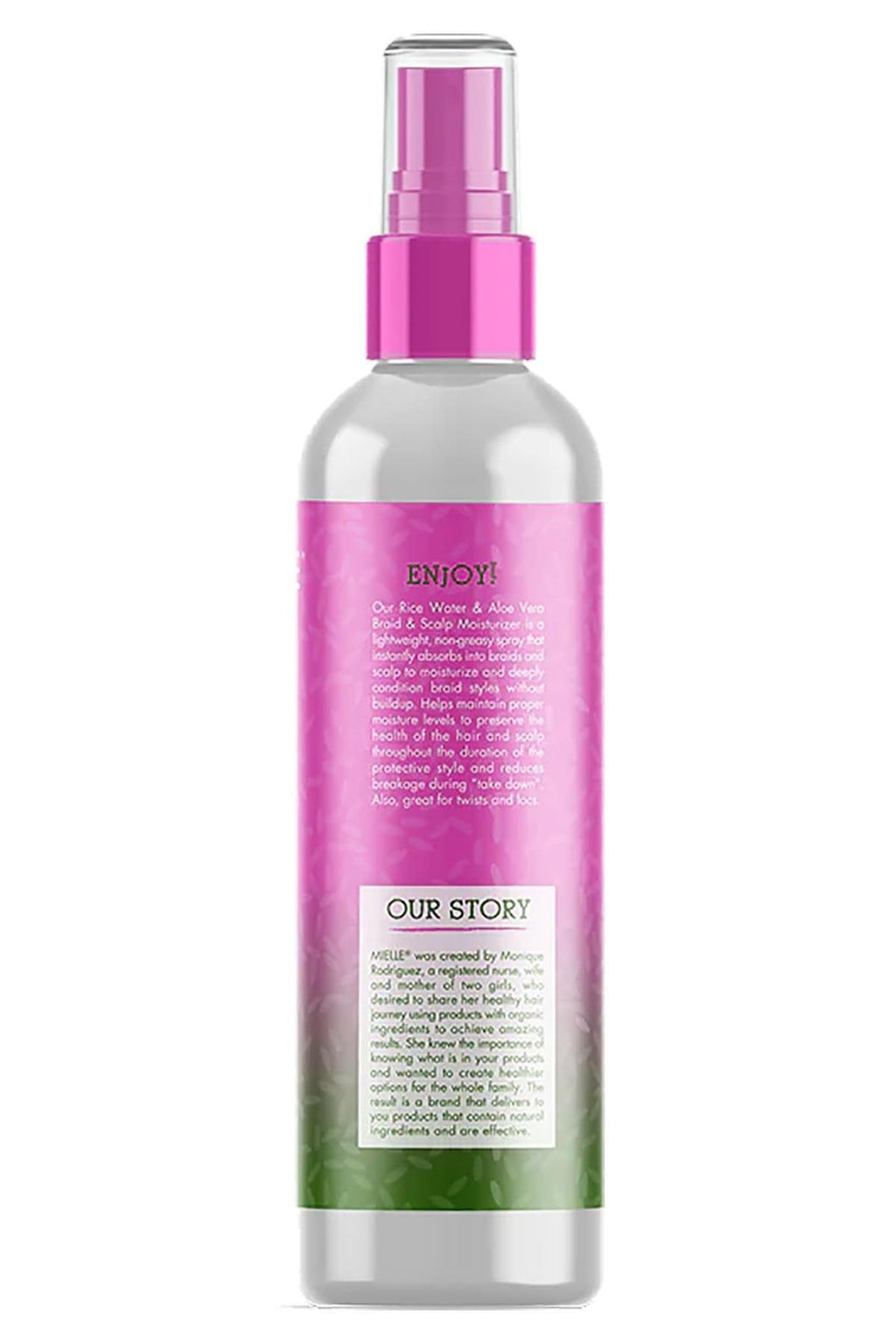 Mielle Rice Water & Aloe Vera Blend Braid & Scalp Moisturizer – 8 Fl Oz (Pack of 2)