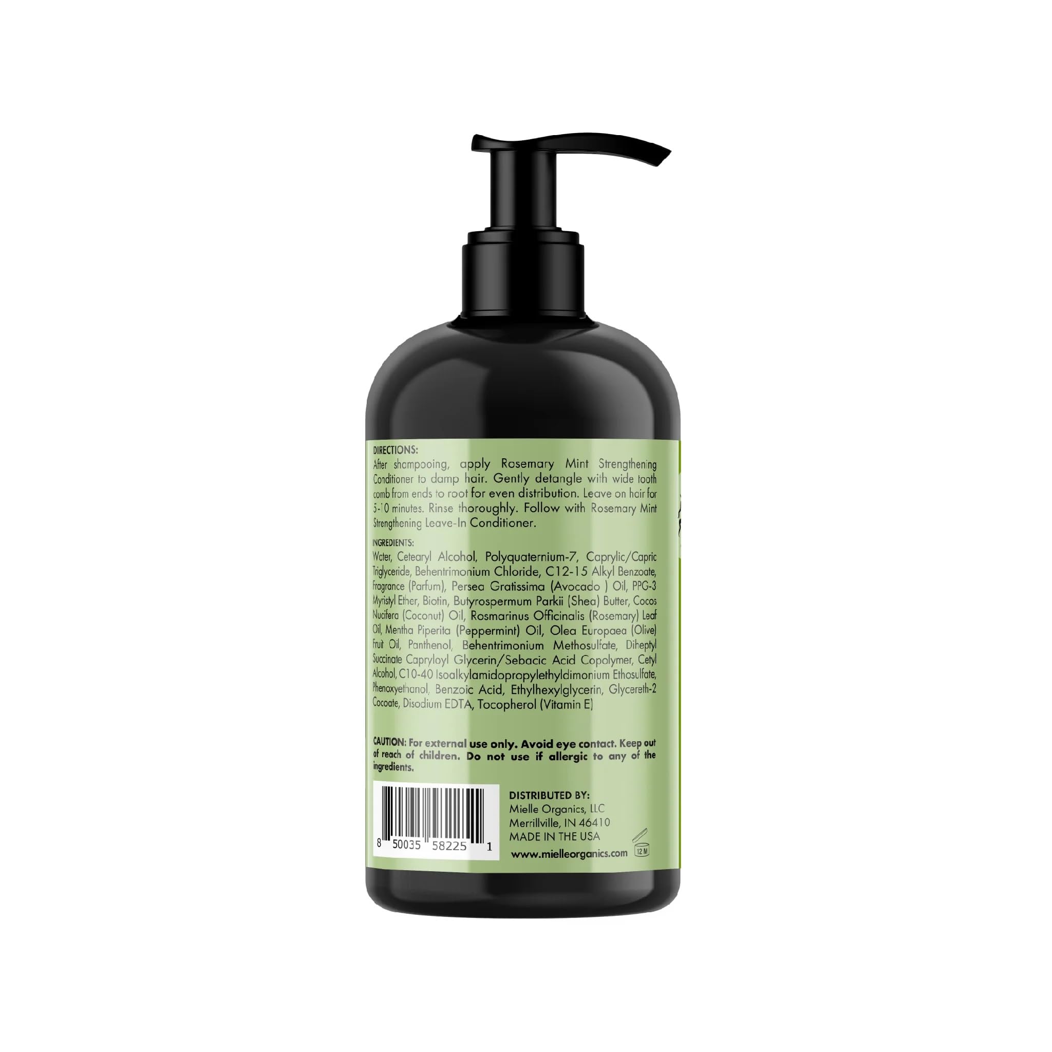 Mielle Rosemary Mint Biotin Infused Strengthening Shampoo & Conditioner Bundle – Stronger, Healthier Hair