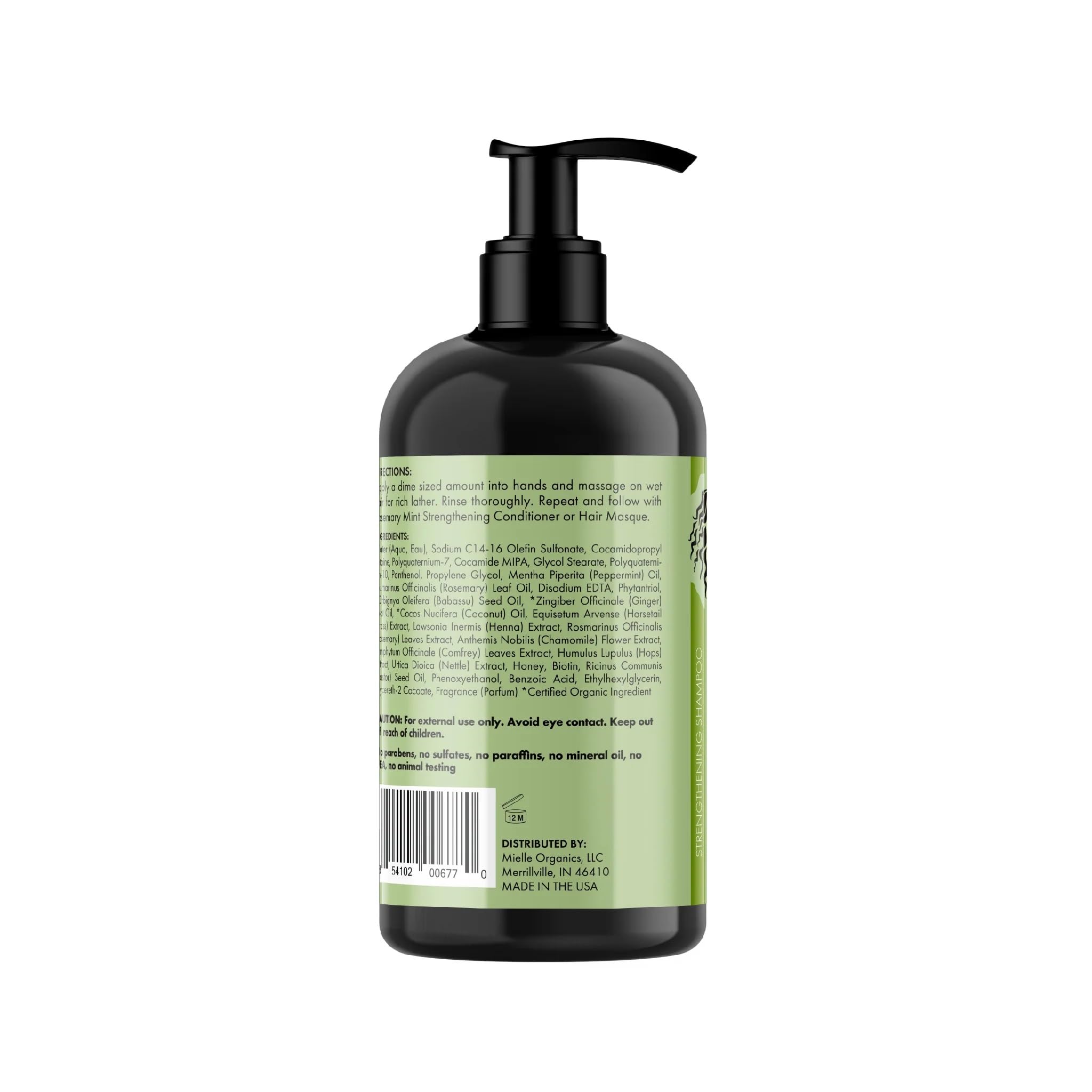 Mielle Rosemary Mint Biotin Infused Strengthening Shampoo & Conditioner Bundle – Stronger, Healthier Hair