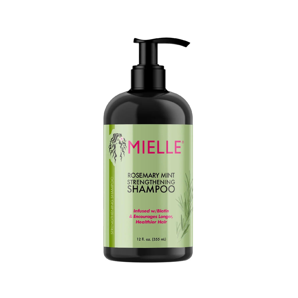 Mielle Rosemary Mint Biotin Infused Strengthening Shampoo & Conditioner Bundle – Stronger, Healthier Hair