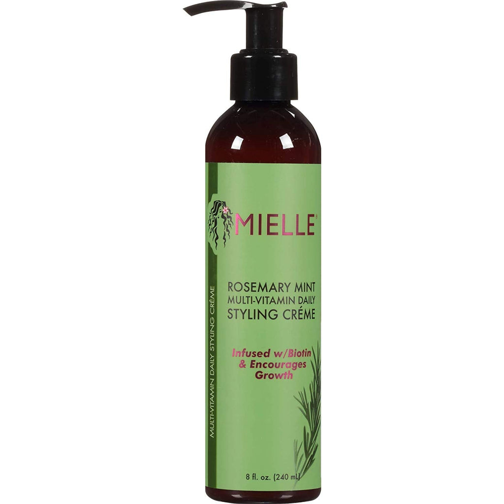 Mielle Rosemary Mint Styling Product Combo: Cream, Gel & Oil for Edges, Shine & Definition