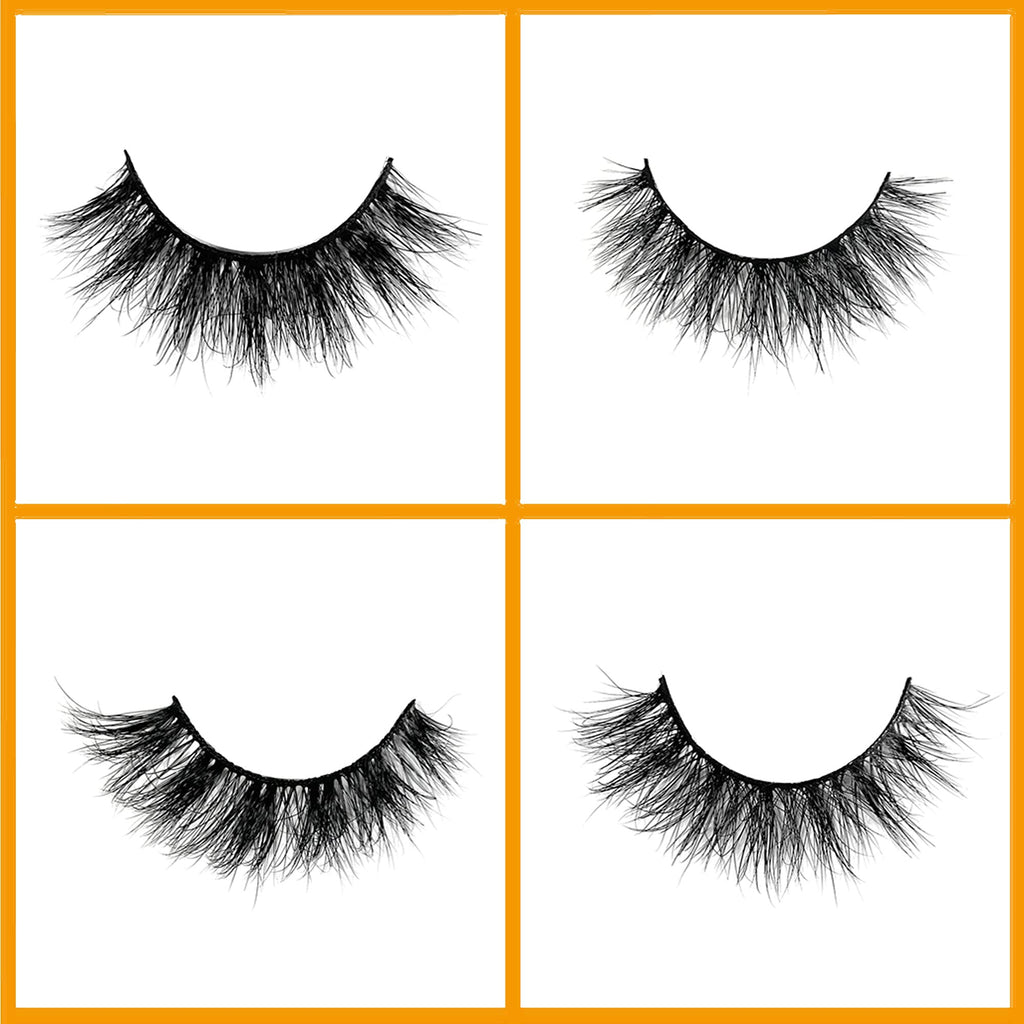 Mikiwi Mink Lashes Natural Look – 5D 14-18mm, Cruelty-Free Reusable Lashes