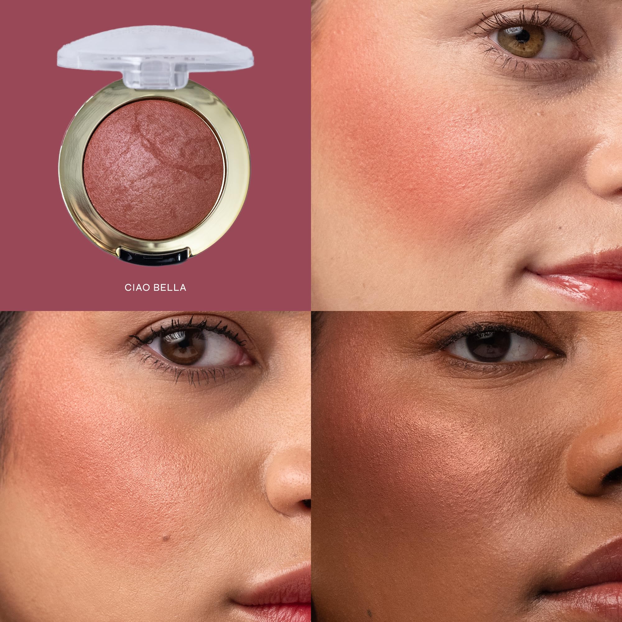 Milani Baked Blush | Updated Powder Blush for Cheeks – Cruelty-Free, Buildable Color | Ciao Bella