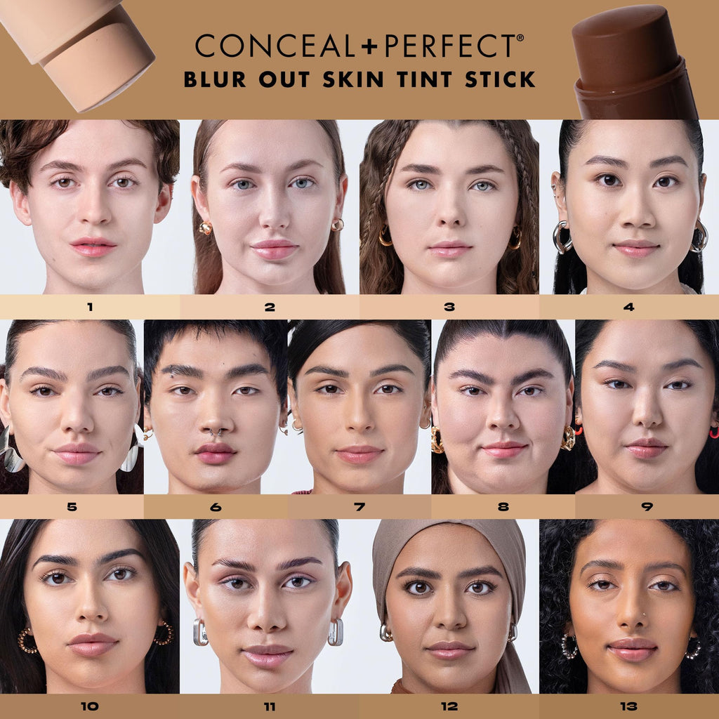 Milani Conceal + Perfect Blur Out Skin Tint Stick 04 – Light to Medium Coverage, Soft Matte Finish