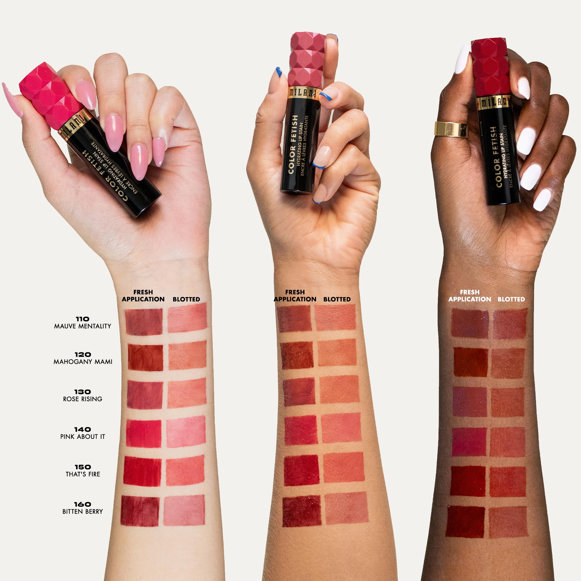 Milani Color Fetish Lip Stain Mahogany Mami — Hydrating, Semi-Matte Lip Color