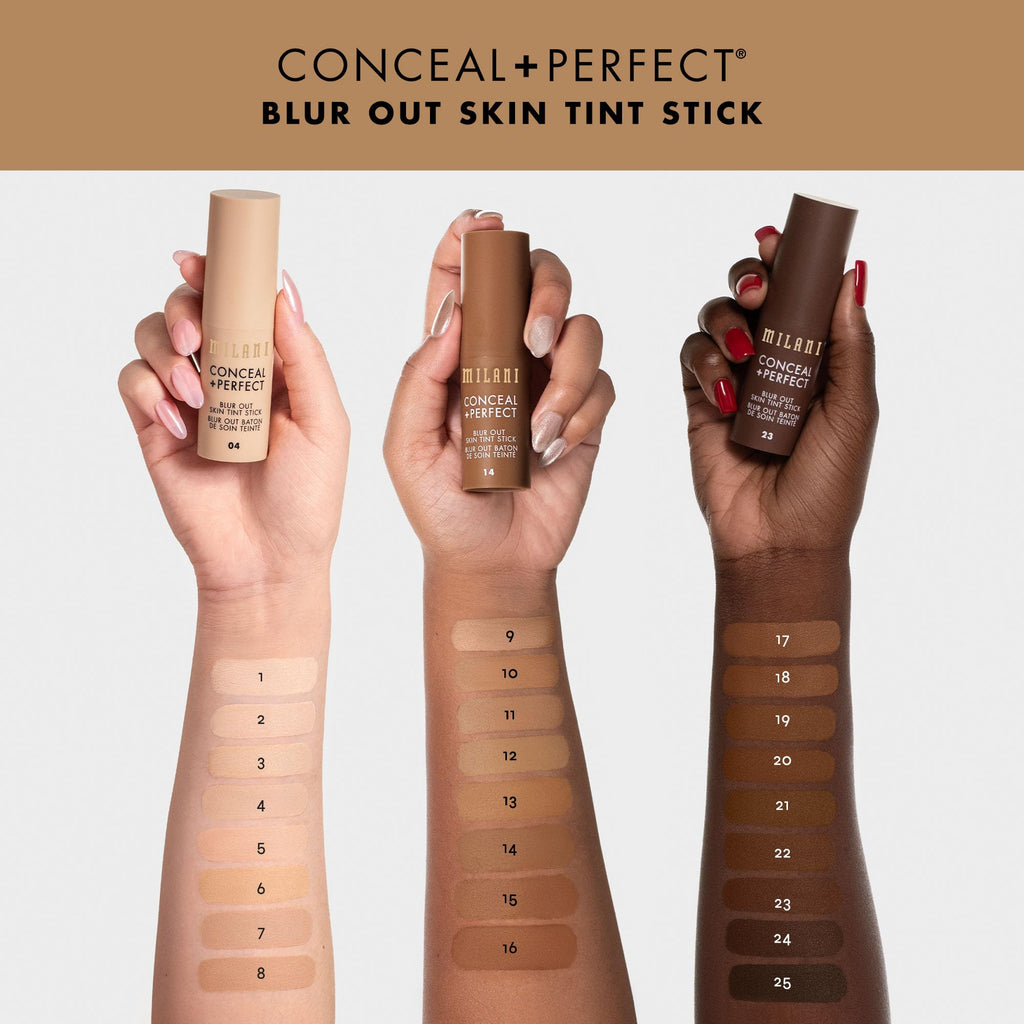 Milani Conceal + Perfect Skin Tint Stick Shade 09 – Blur Out, Buildable Coverage