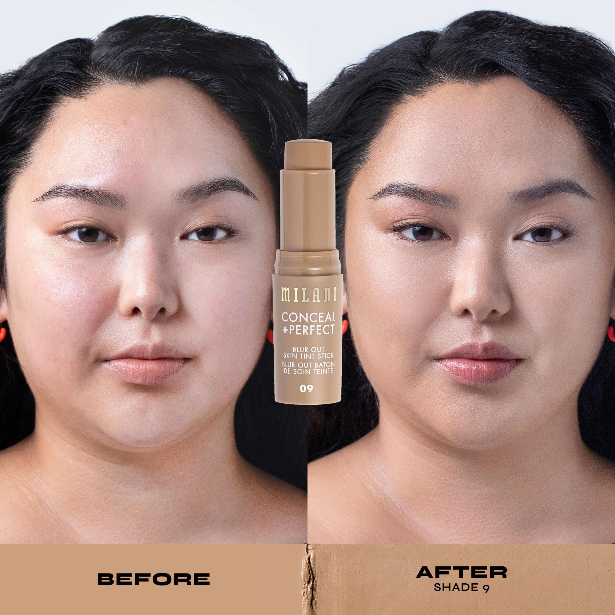 Milani Conceal + Perfect Skin Tint Stick Shade 09 – Blur Out, Buildable Coverage