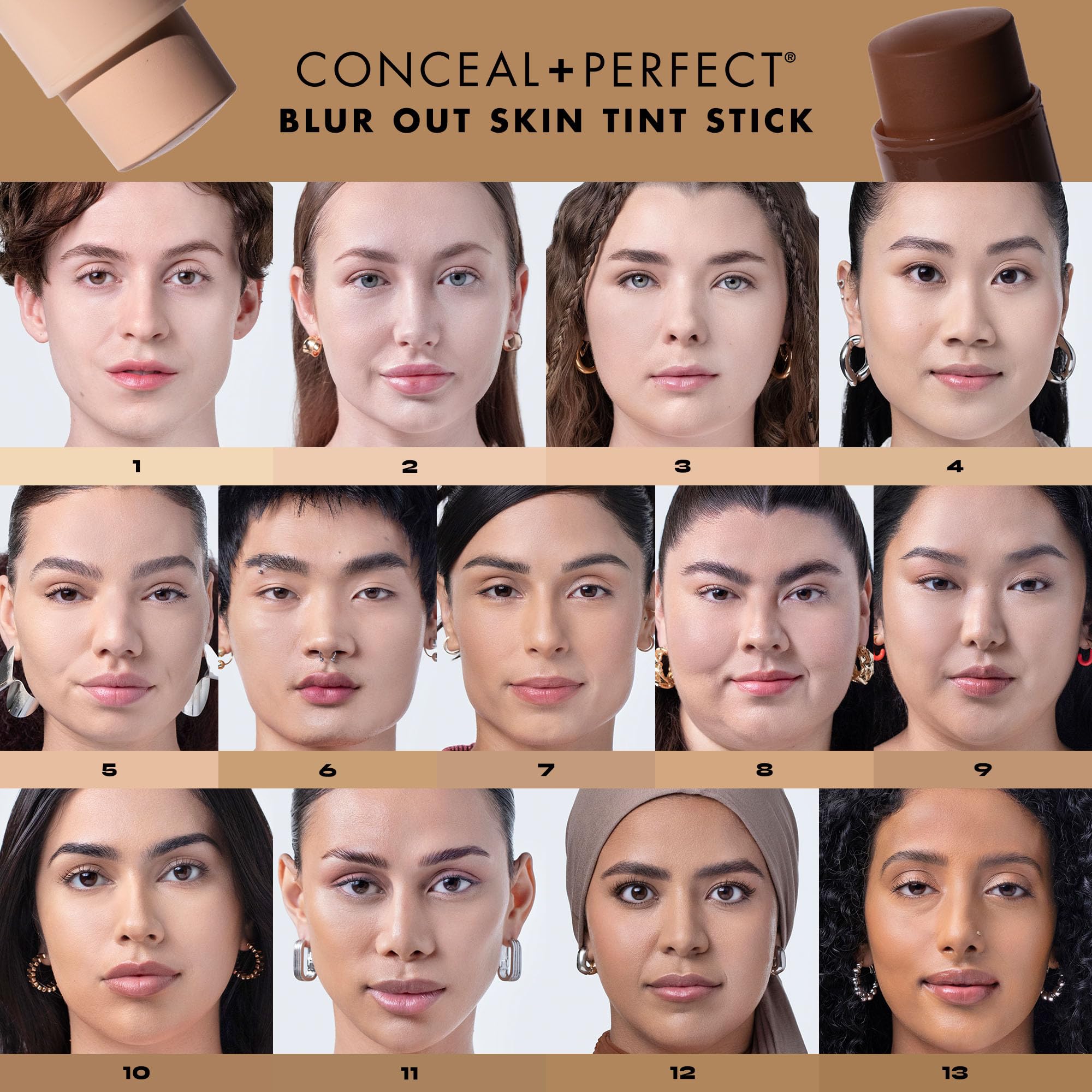 Milani Conceal + Perfect Skin Tint Stick – Blur Out Skin Tint, Shade 22