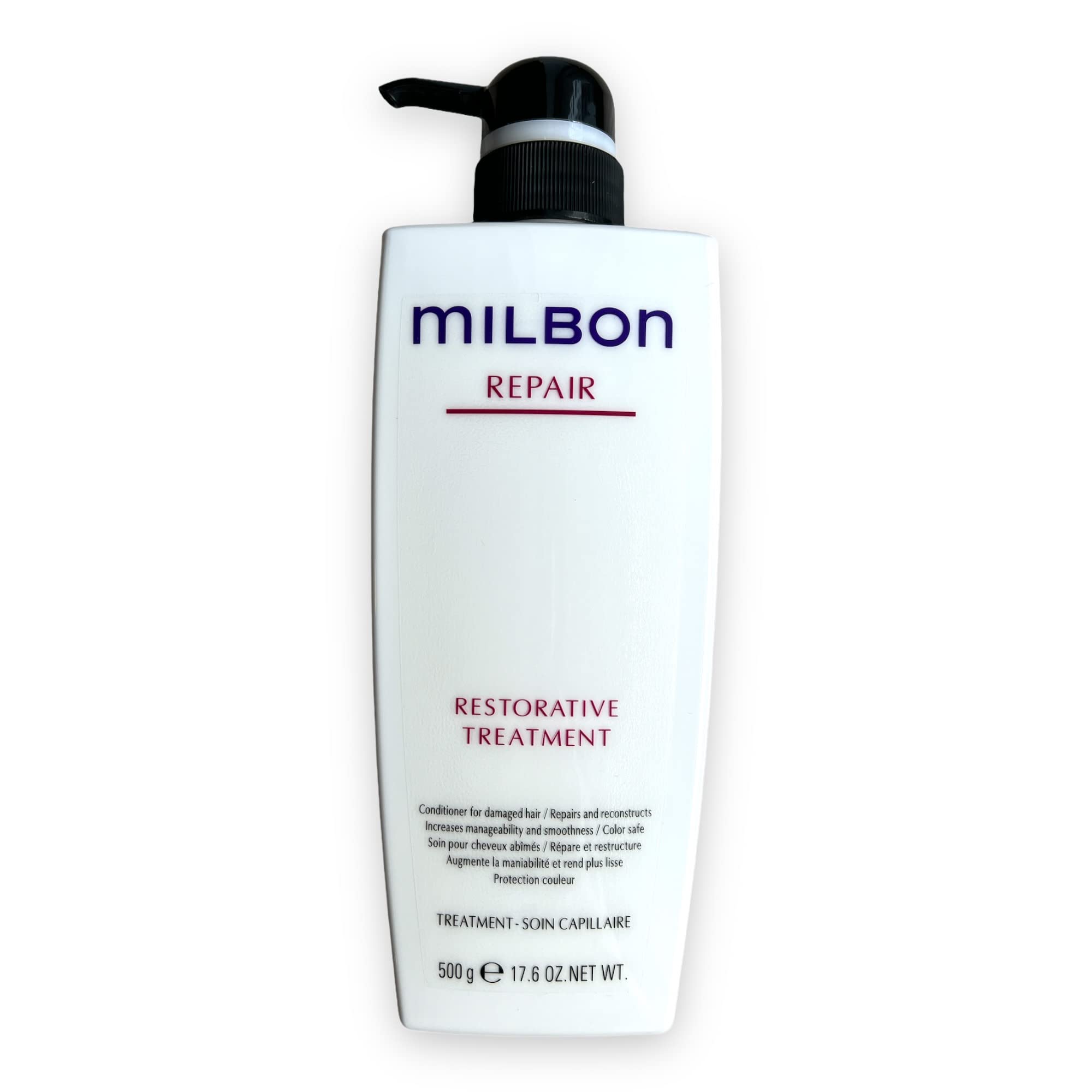 Milbon Repair Restorative Treatment Conditioner Big Size 17.6 oz – Color-Safe Hair Repair