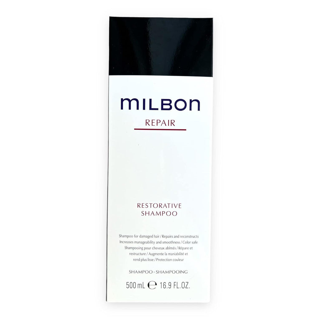 Milbon Repair Restorative Shampoo Big Pack 16.9 oz – Gentle Cleansing and Hair Reconstruction