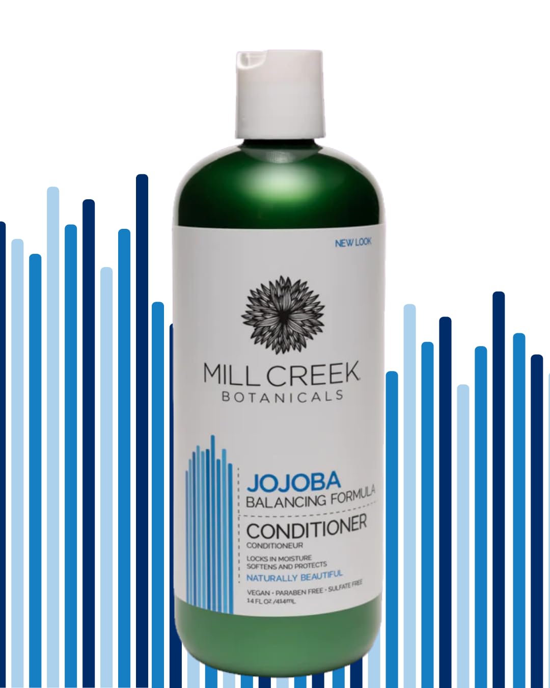 Mill Creek Botanicals Jojoba Shampoo & Conditioner Bundle – Paraben Free, Sulfate Free, pH Balanced