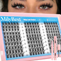 MilyBest Lash Clusters Kit – Wispy DIY Lash Extensions, 180pcs CC Curl, 10-16mm