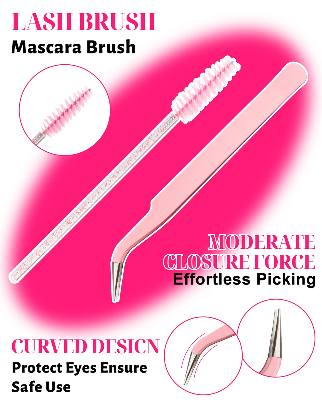MilyBest Lash Clusters Kit 864pcs – D-Curl Lashes, 4 Styles, DIY Extensions