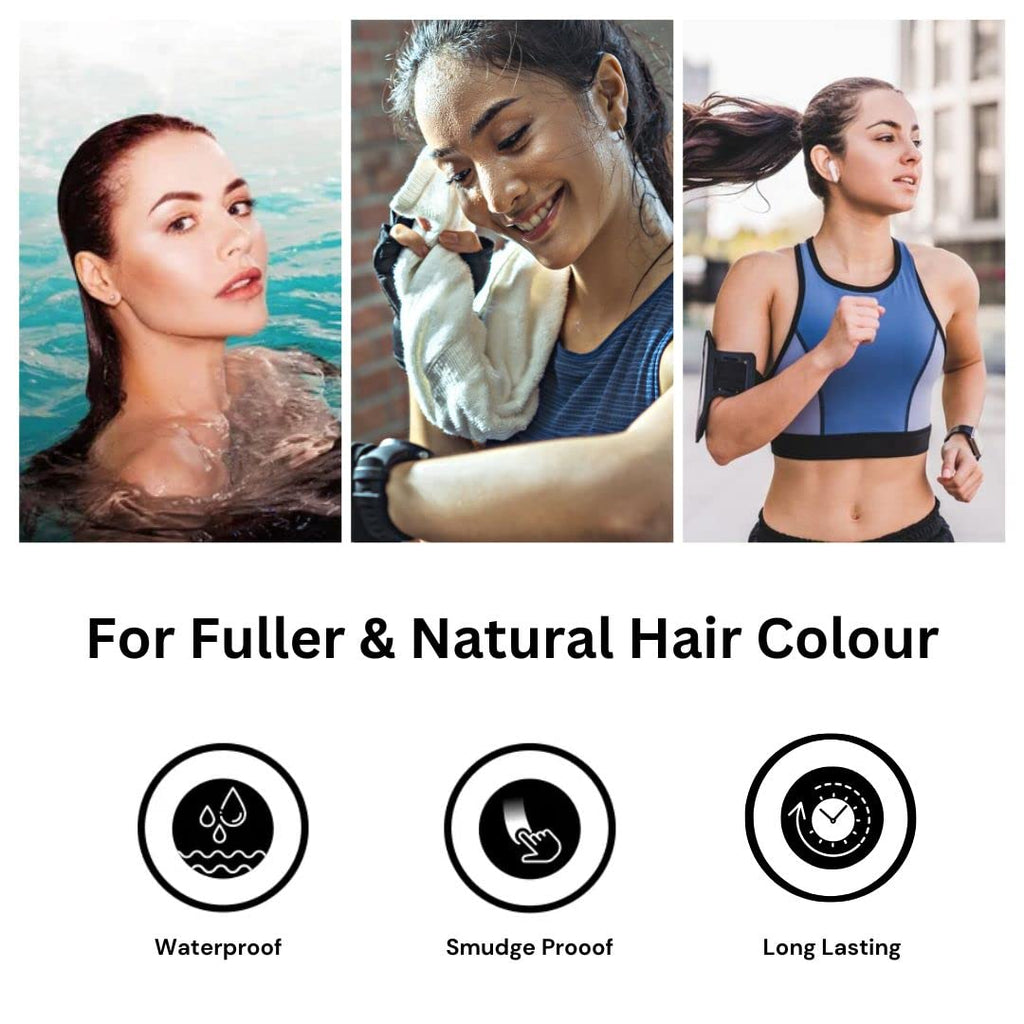 MINA iBrow Henna Color Tint Kit – Copper Brown | Covers Gray Hair, Up to 6 Weeks | No Ammonia, Vegan