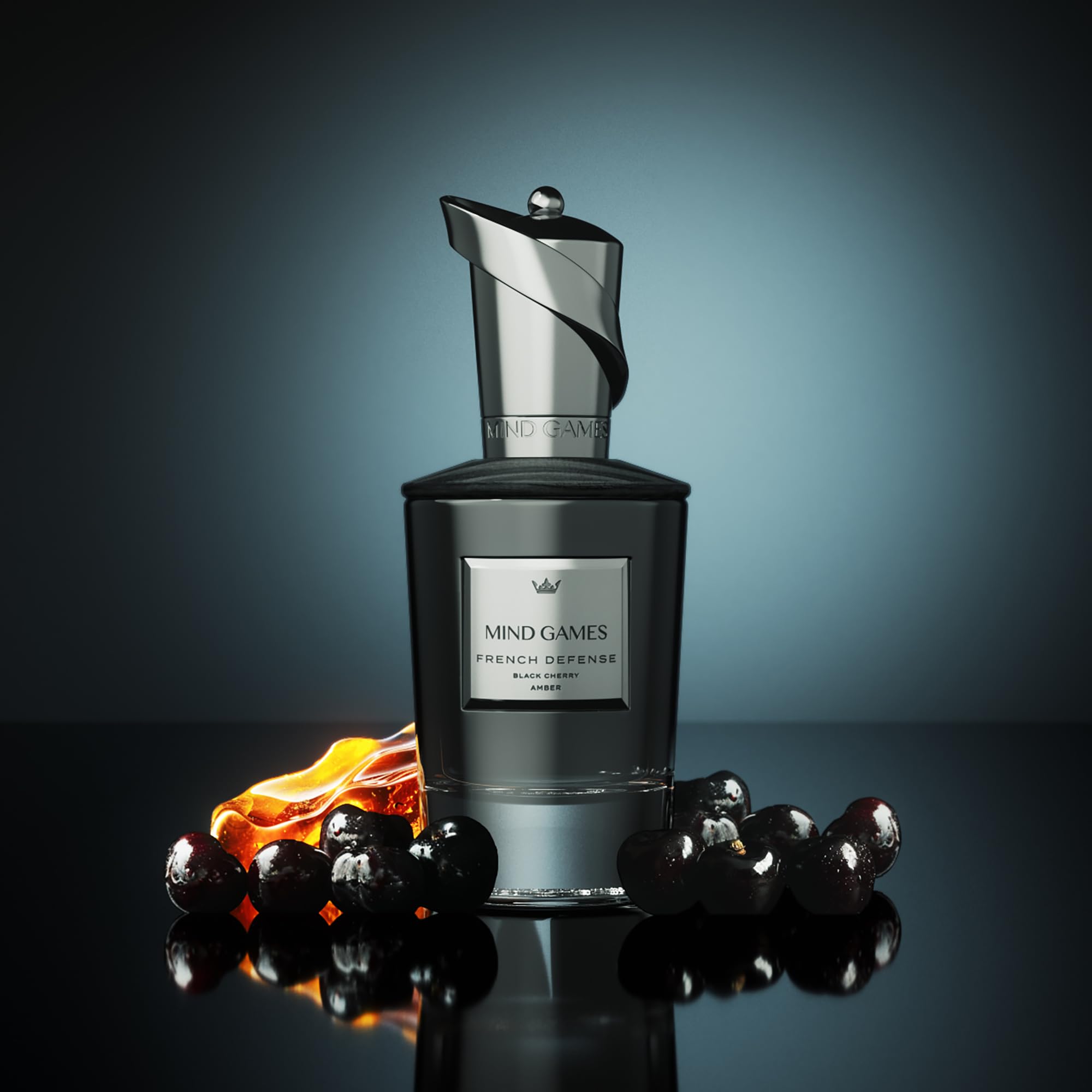 MIND GAMES French Defense Extrait de Parfum – Luxury Cherry & Amber Scent for Women & Men | 100 mL