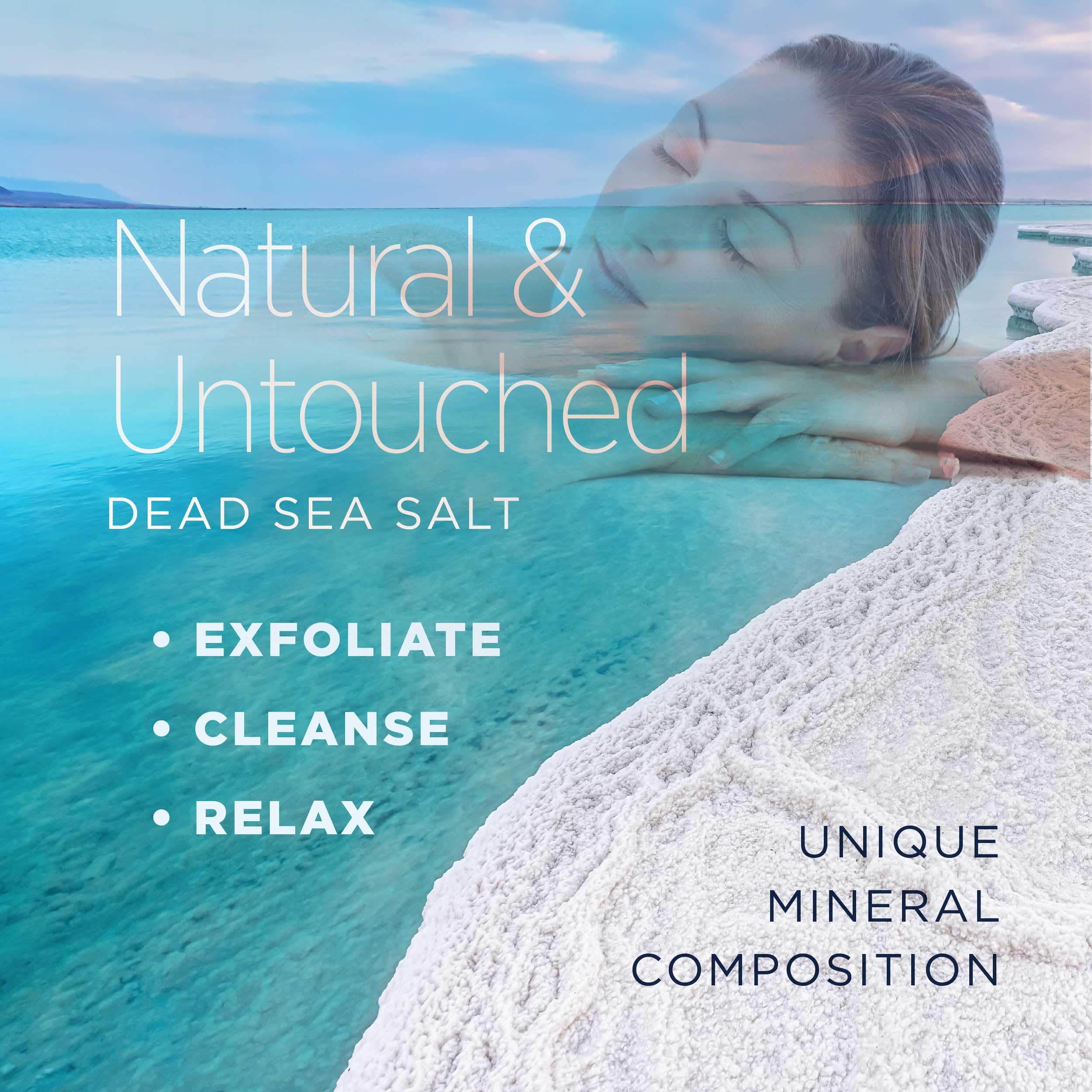 Minera Fine Grain Dead Sea Salt – 15 lb Bulk Bath Salt, Unscented & Pure