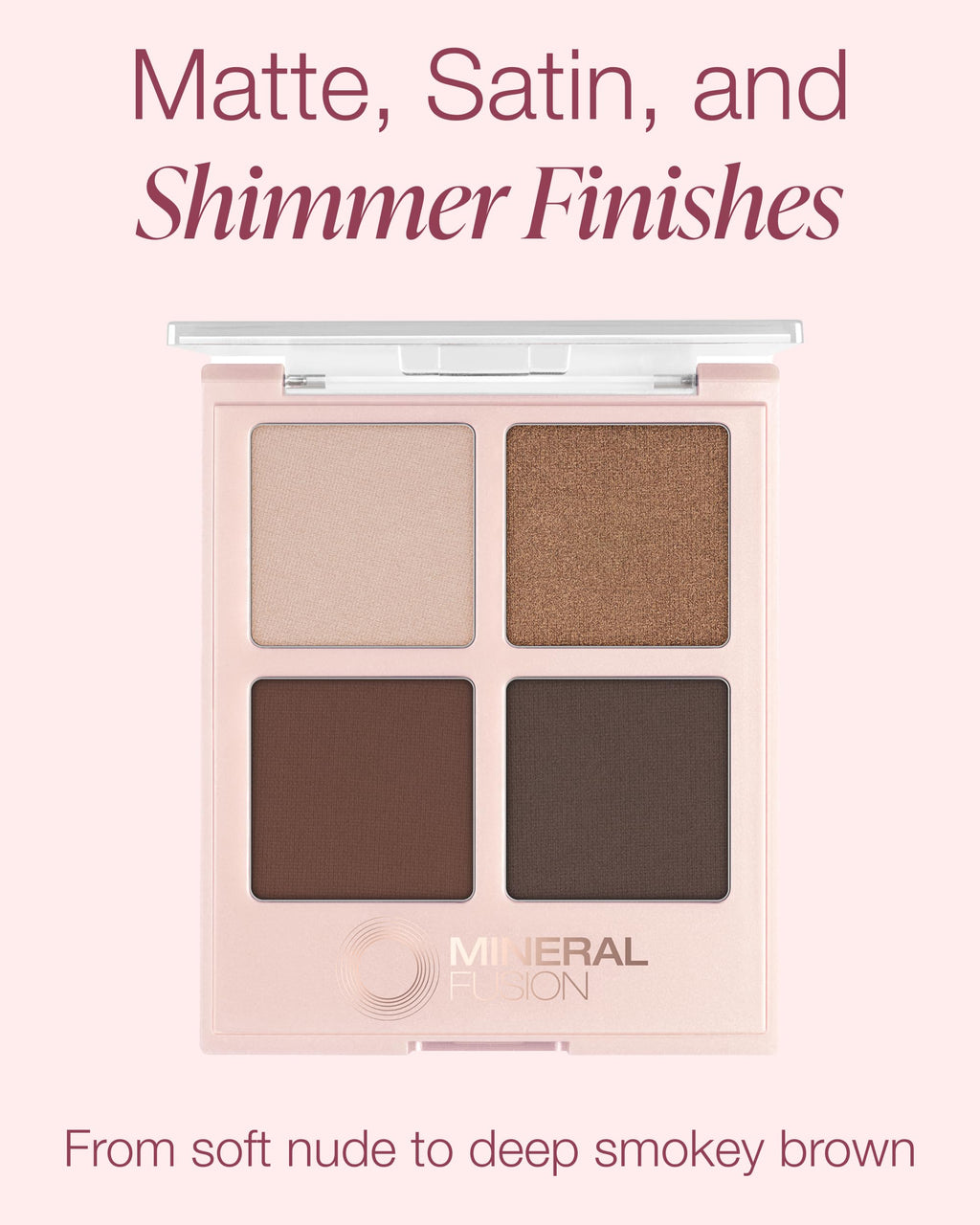 Mineral Fusion Eyeshadow Palette Coffee Break | Vegan, Matte, Satin & Shimmer Finishes
