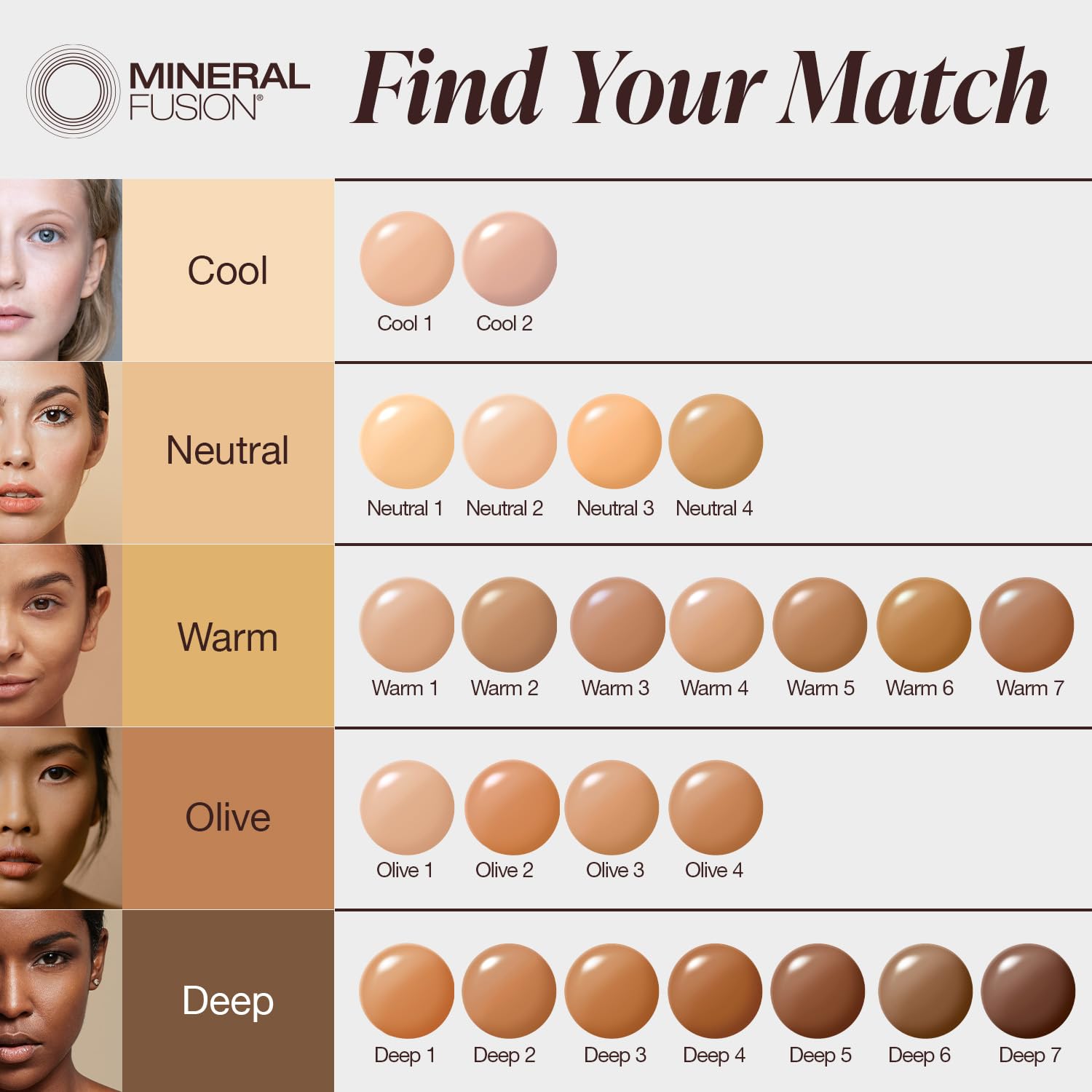Mineral Fusion Full Coverage Liquid Foundation Olive 1 – Lightweight Matte, 12-Hour Hydration, Vegan & Hypoallergenic