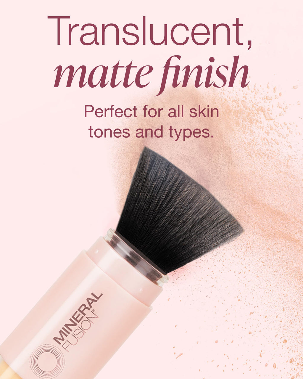 Mineral Fusion Brush-On Powder Sunscreen SPF 30 for Face | Translucent, Hypoallergenic, Travel-Friendly
