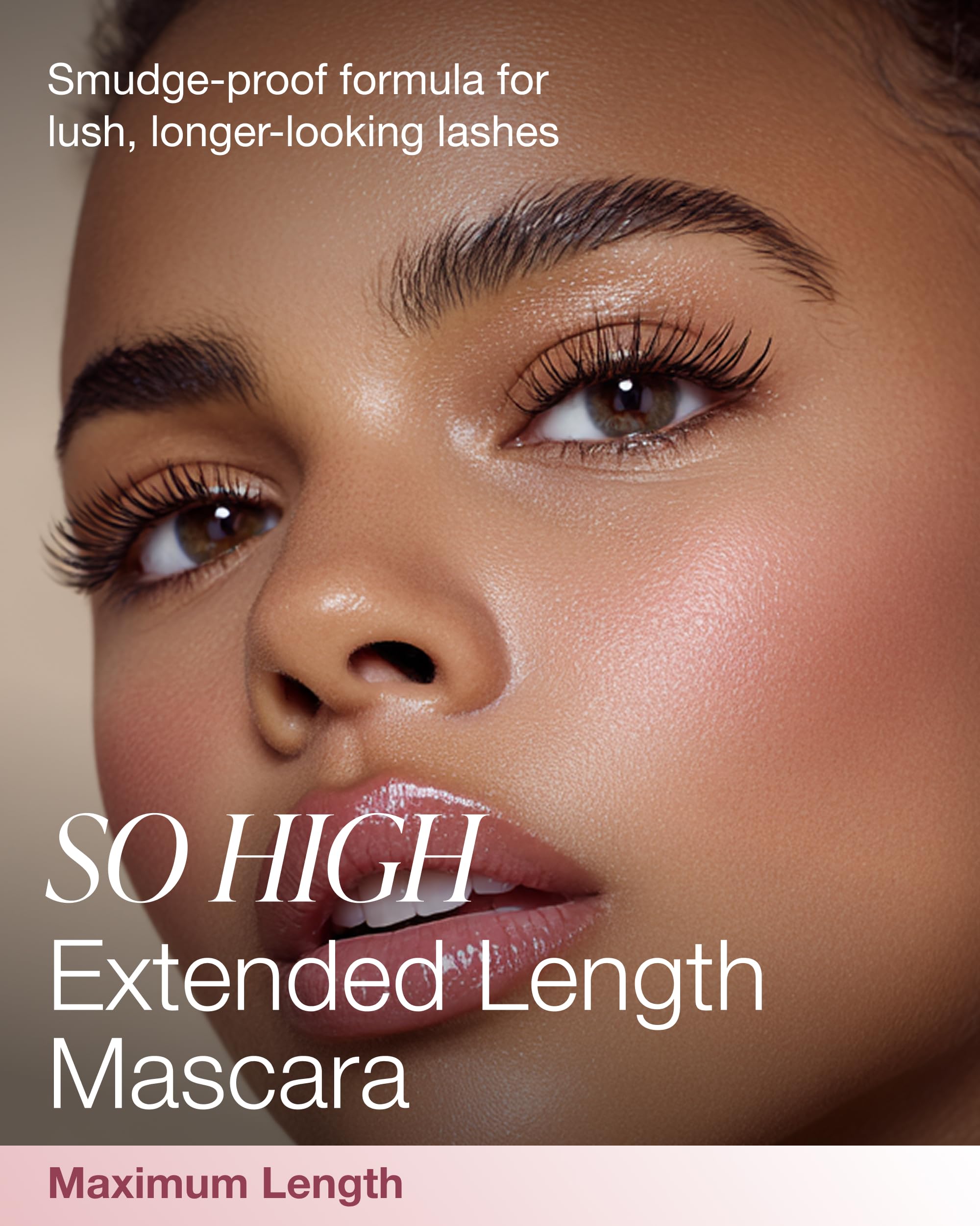 Mineral Fusion So High Extended Length Mascara – Long-Wear, Hypoallergenic, No Smudge (Black)