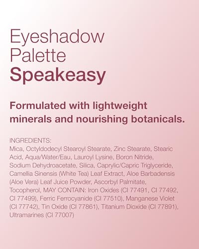 Mineral Fusion Eyeshadow Palette – Speakeasy (4 Vegan Shades) – Matte, Satin & Shimmer