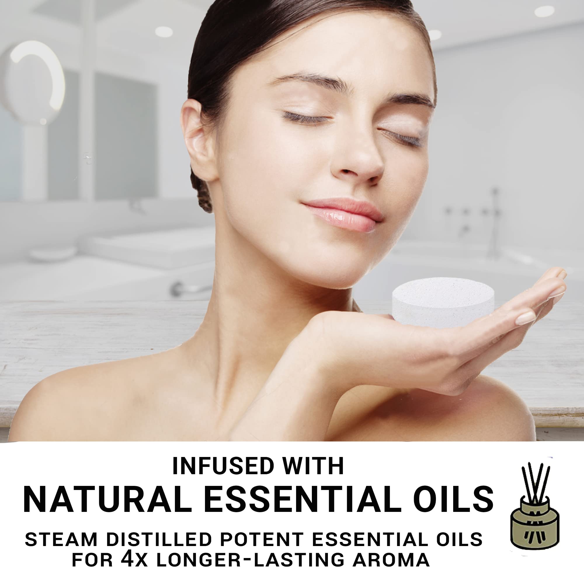 Mineral Me California Shower Steamers Aromatherapy – Organic Essential Oils Shower Bombs