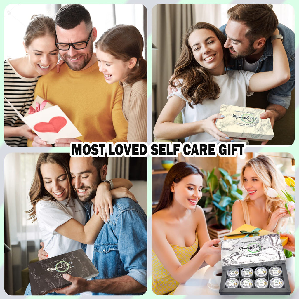 Mineral Me California Shower Steamers Aromatherapy – Organic Essential Oils Shower Bombs