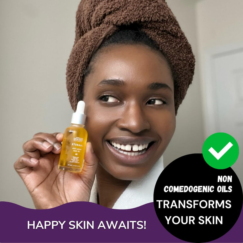 Minimo Skin Essentials Vitamin C Glow Face Oil – Lightweight Nourishing Facial Oil by Minimo Bath & Body (1 oz)