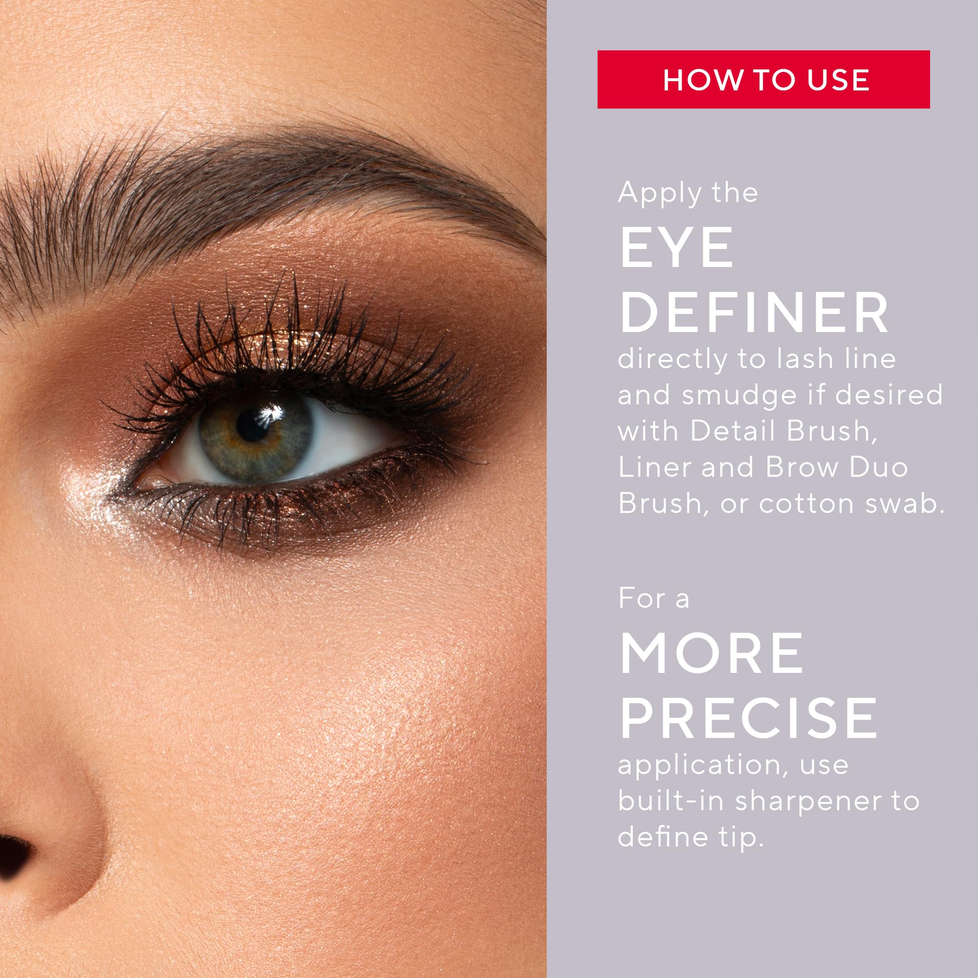 Mirabella Retractable Eye Definer Pencil in Foil – Longwear Eyeliner with Built-In Sharpener (0.57g/0.02oz)