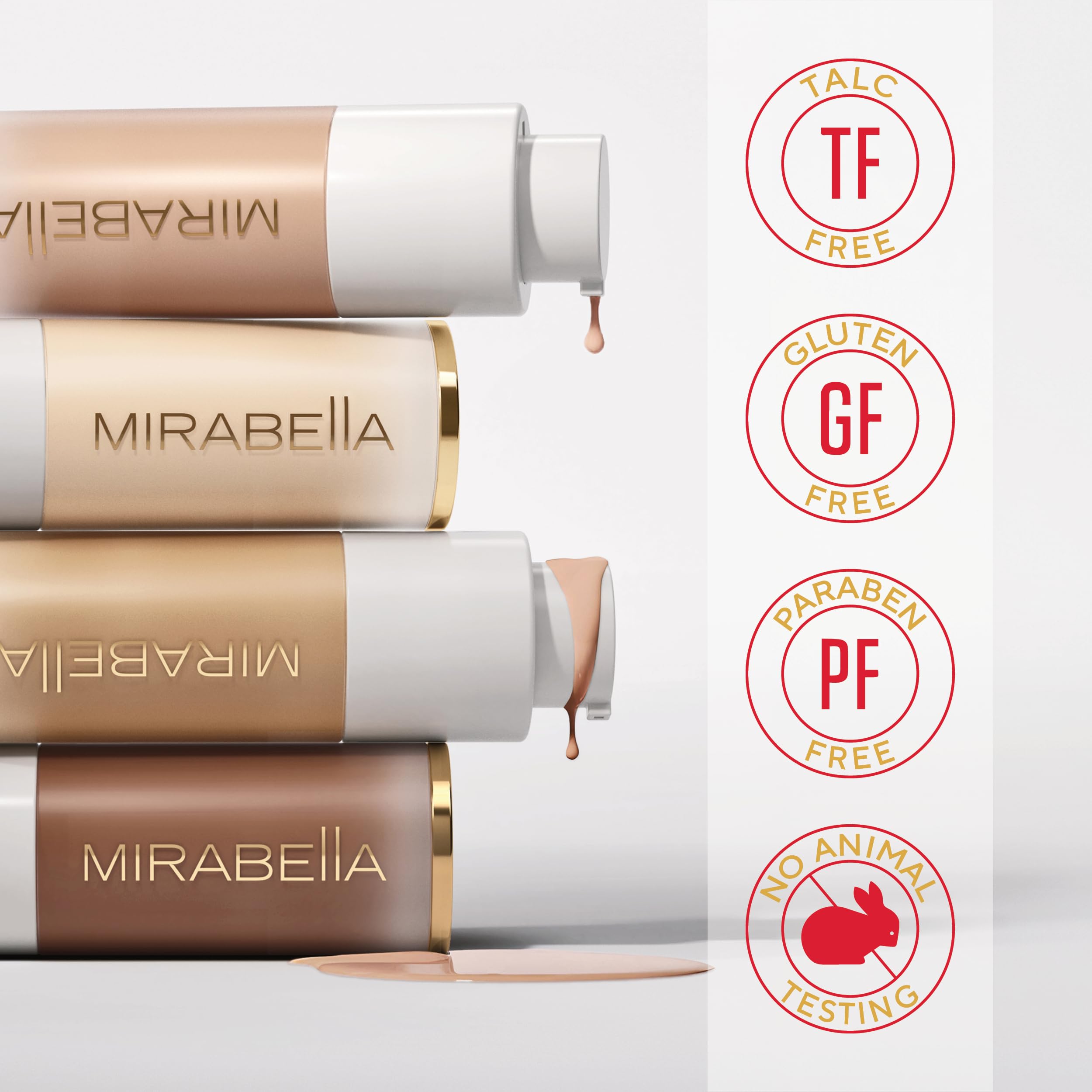 Mirabella Invincible HD Foundation Ivory I30 – Hydrating Full-Coverage for All Skin Types