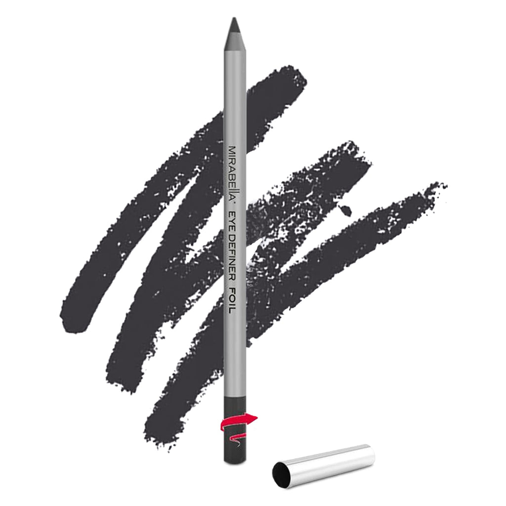 Mirabella Retractable Eye Definer Pencil in Foil – Longwear Eyeliner with Built-In Sharpener (0.57g/0.02oz)