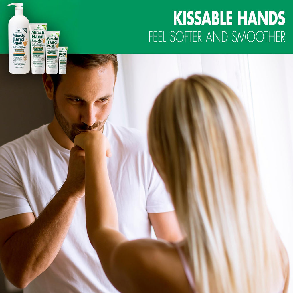 Miracle Hand Repair Cream 32 oz – 60% UltraAloe Gel | Non-Greasy, Fast-Absorbing Hand Moisturizer