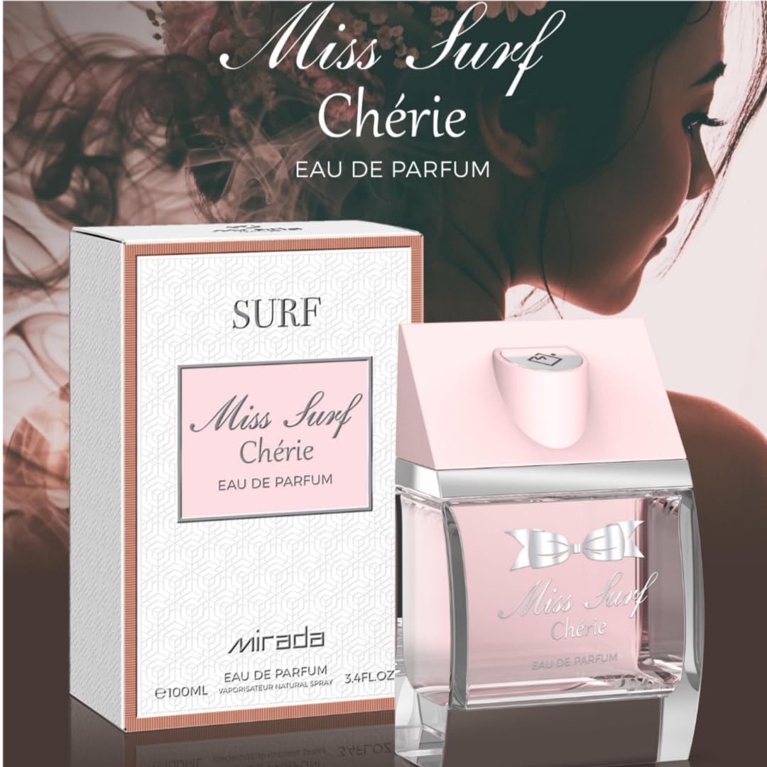 MIRADA Miss Surf Chérie Eau de Parfum (100 ml) – Women’s Fragrance with Fruity Floral Notes
