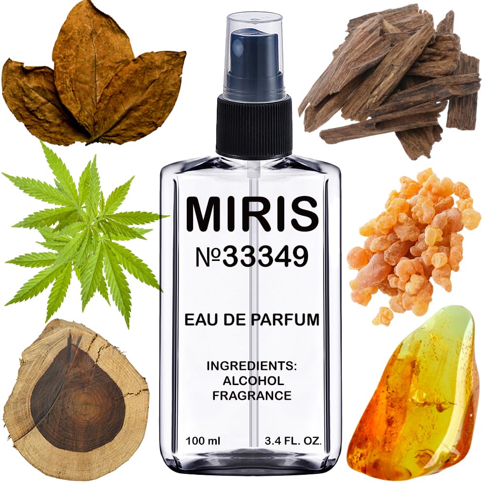 MIRIS No. 33349 - Inspired by Black Afgano, Long-Lasting Unisex EDP 3.4 oz (100 ml)
