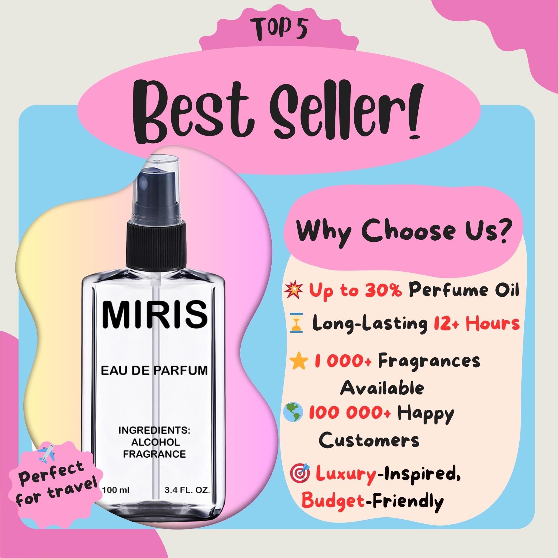 MIRIS No. 39234 - Inspired by Only The Brave | Long-Lasting Men’s Eau de Parfum 100 ml