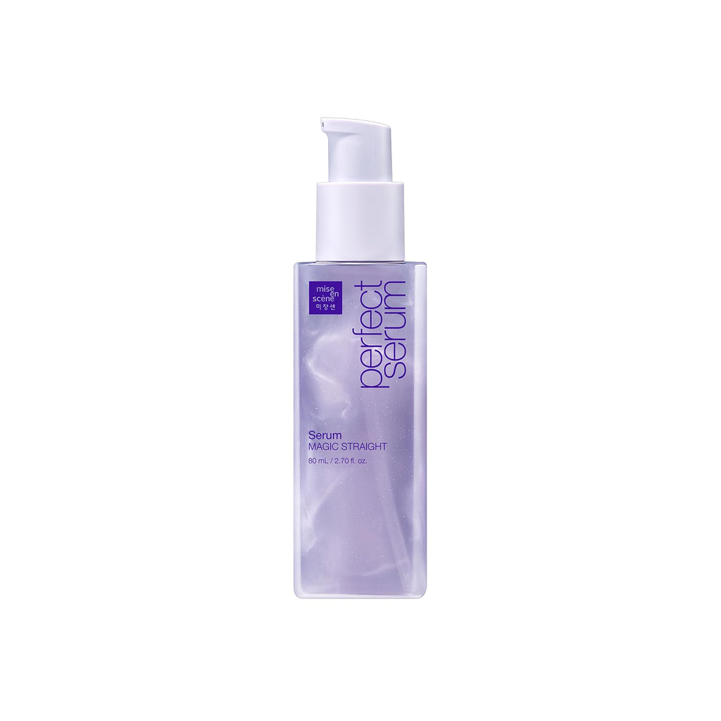 Mise En Scene Perfect Serum Magic Straight – Hair Taming Oil, Heat Protectant, Humidity Shield | Coconut Oil, Bergamot | 2.7 Fl Oz