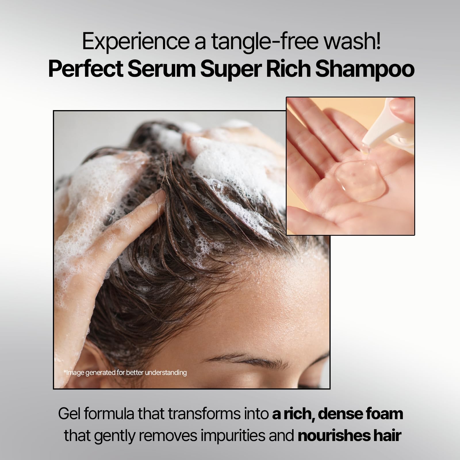 Mise En Scene Perfect Serum Super Rich Shampoo | Korean Hair Care for Severely Damaged Hair – Hydrating & Anti-Frizz